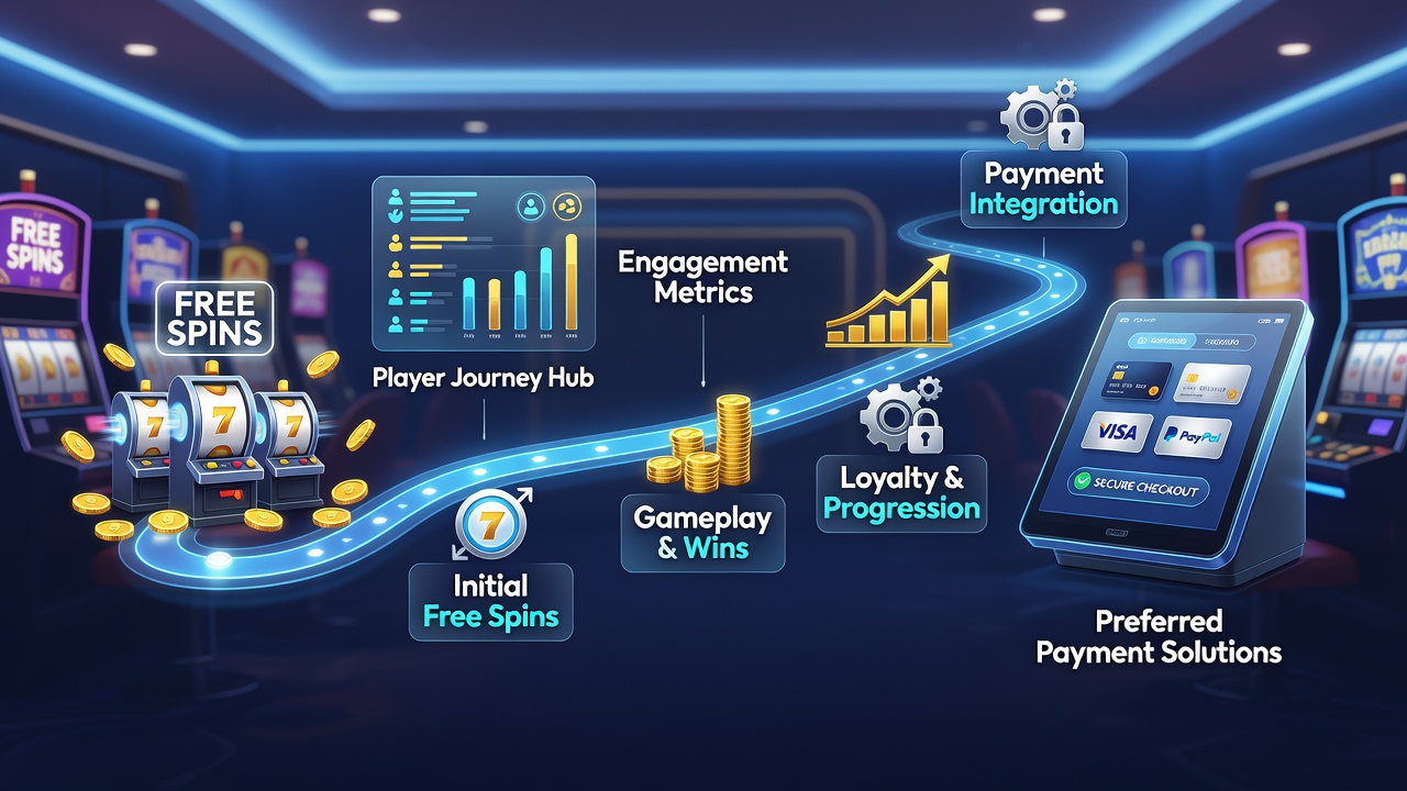 Diagram illustrating payment method selection after free spin engagement in online slots